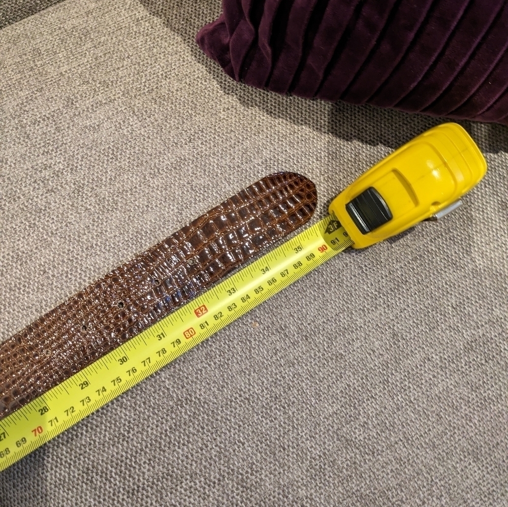 Berge belt genuine leather size S color brown made in Italy - Picture 8 of 11